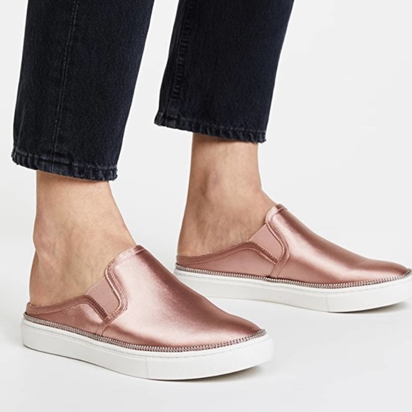 Botkier Shoes - Botkier Hayden Satin Slip On Mule Sneakers Blush Pink Size 8M